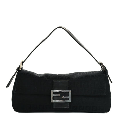 Fendi Zucchino Baguette Black 1 of 10