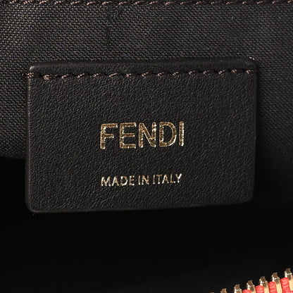 Fendi Vitello King Logo Embossed Mini By The Way Boston Bag Tulipano 6 of 9