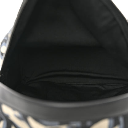 Christian Dior Oblique Maxi Calfskin Rider Kid's Backpack Beige Blue 5 of 9