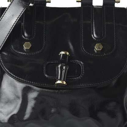 Gucci Dialux Pop Bamboo Top Handle Tote Black 11 of 11