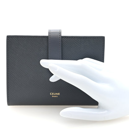 Celine Grained Calfskin Medium Multifunction Strap Wallet Grey 2 of 6