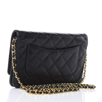 Chanel Caviar Quilted Wallet On Chain WOC Black 3 of 12