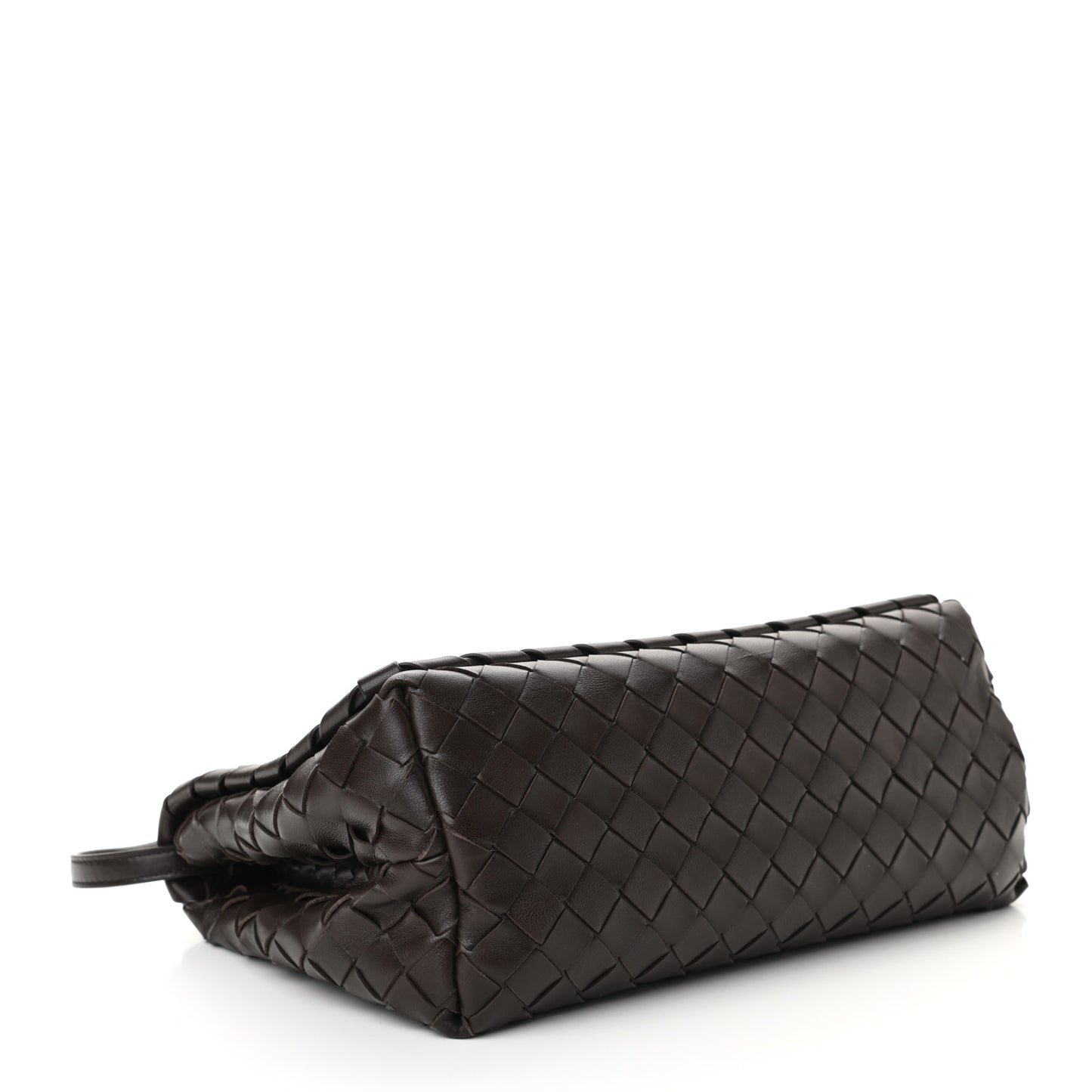 Nappa Intrecciato Crossbody Messenger Flap Ebano