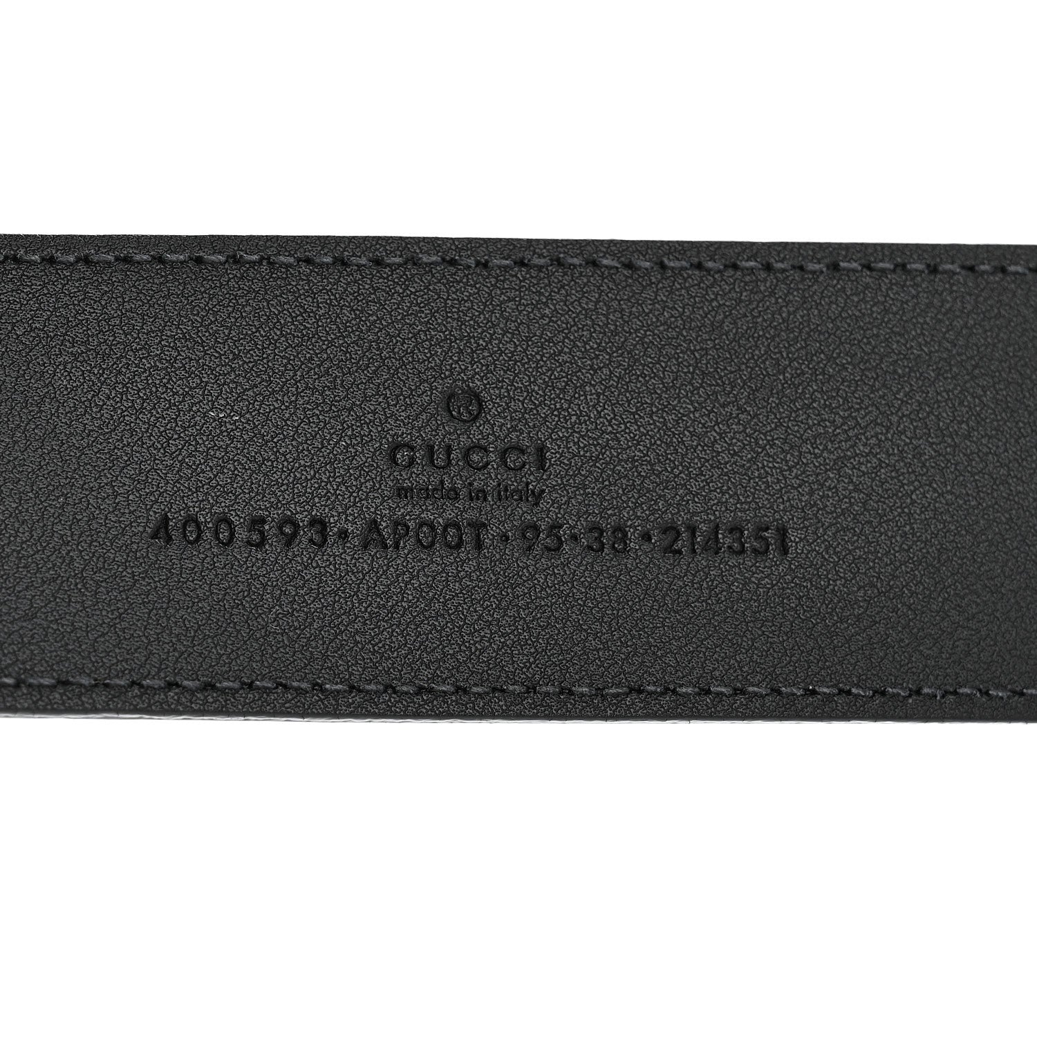 Gucci Calfskin Double G 40mm Belt 95 38 Black 3 of 9