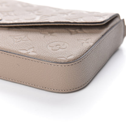 Louis Vuitton Empreinte Pochette Felicie Chain Wallet Tourterelle 8 of 9