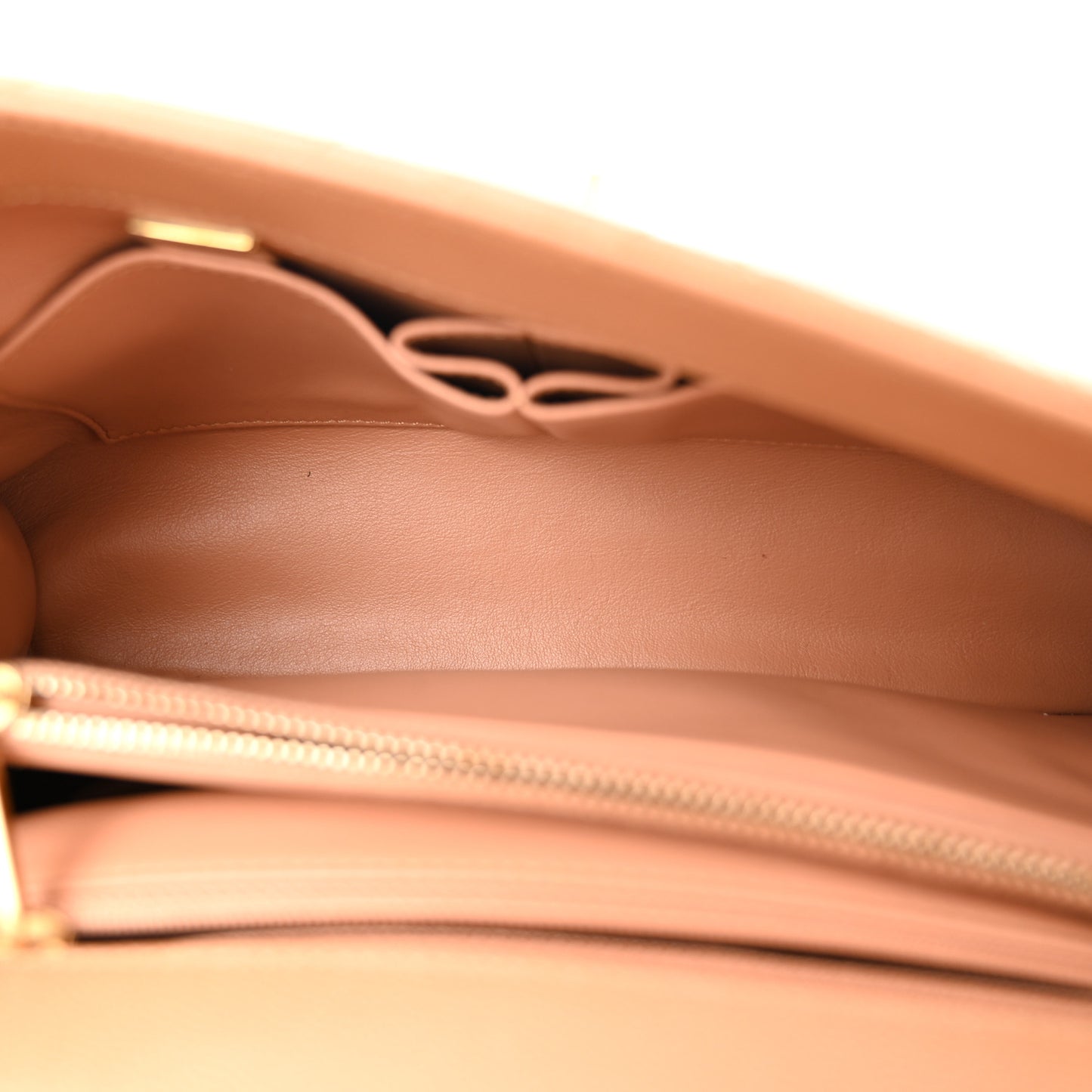 Caviar Quilted Small Coco Chain Handle Flap Brown