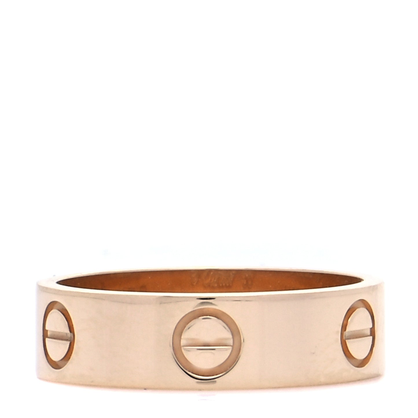 18K Yellow Gold 5.5mm LOVE Ring 56 7.5