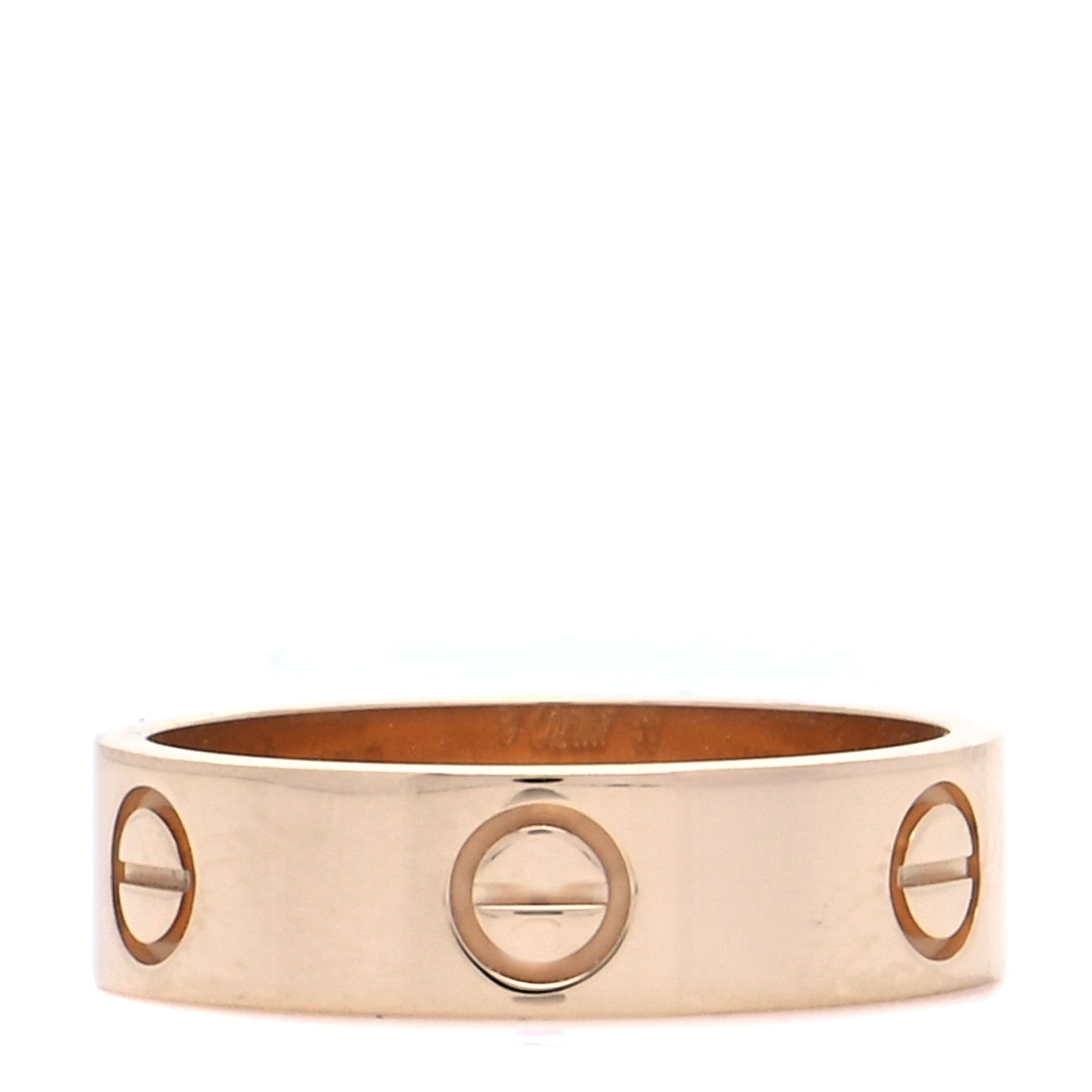 Cartier 18K Yellow Gold 5.5mm LOVE Ring 56 7.5 3 of 7