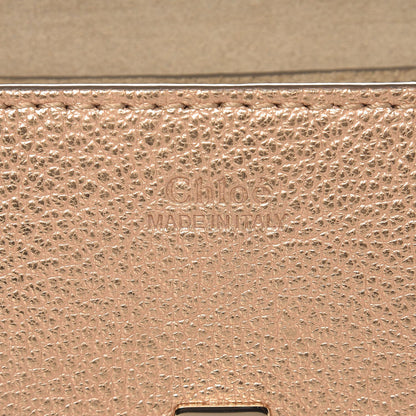 Chloe Metallic Grained Goatskin Nano Drew Shoulder Bag Abstract Gold 7 of 8