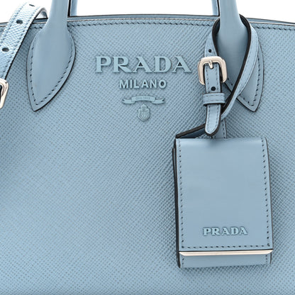 Prada Saffiano Cuir Calfskin Mini Monochrome Top Handle Tote Astrale 9 of 11