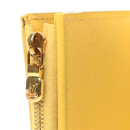 Louis Vuitton Damier Azur Zoe Wallet Jaune Pale 8 of 9