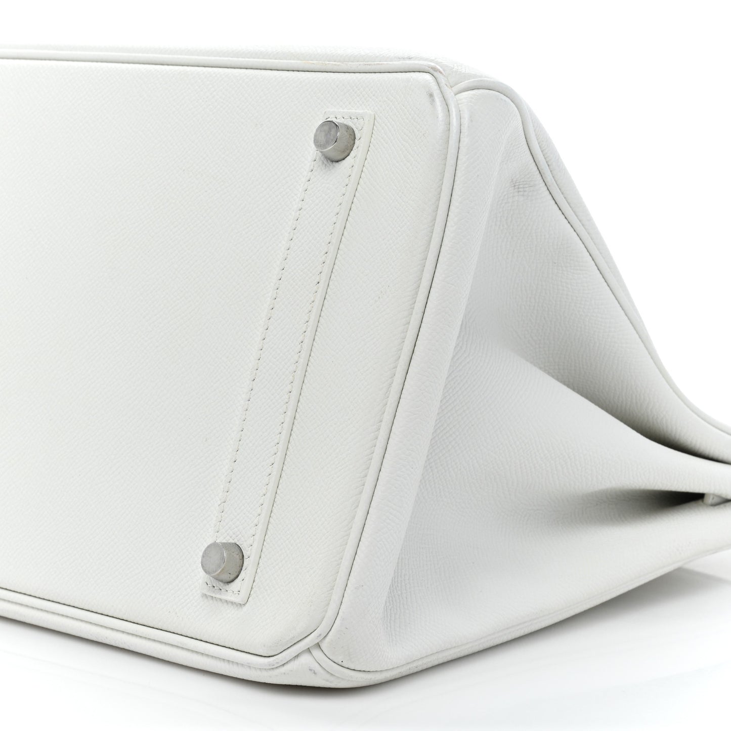 Epsom Birkin 35 White