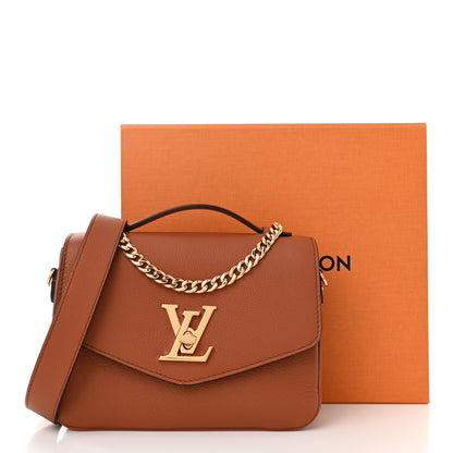 Louis Vuitton Grained Calfskin Lockme Oxford Cognac 10 of 10