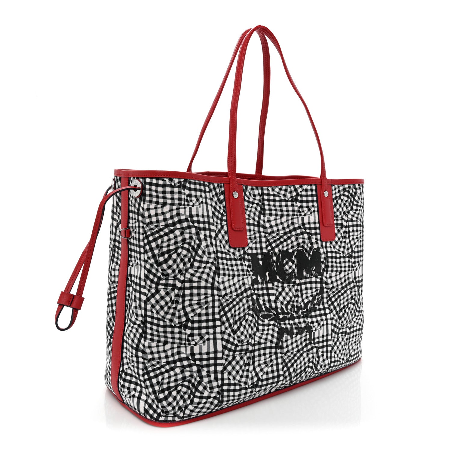MCM Visetos Large Liz Reversible Shopper Tote Ruby Red 5 of 15