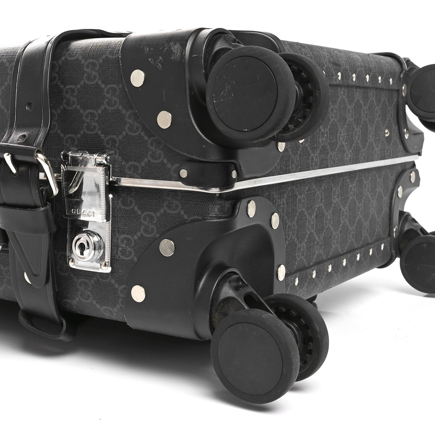 Gucci GG Supreme Monogram Globe-Trotter Carry-On Black 7 of 9