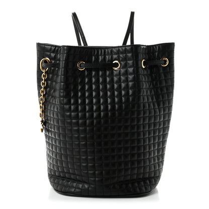Celine Calfskin Quilted Small C Backpack Black Black 1 of 10