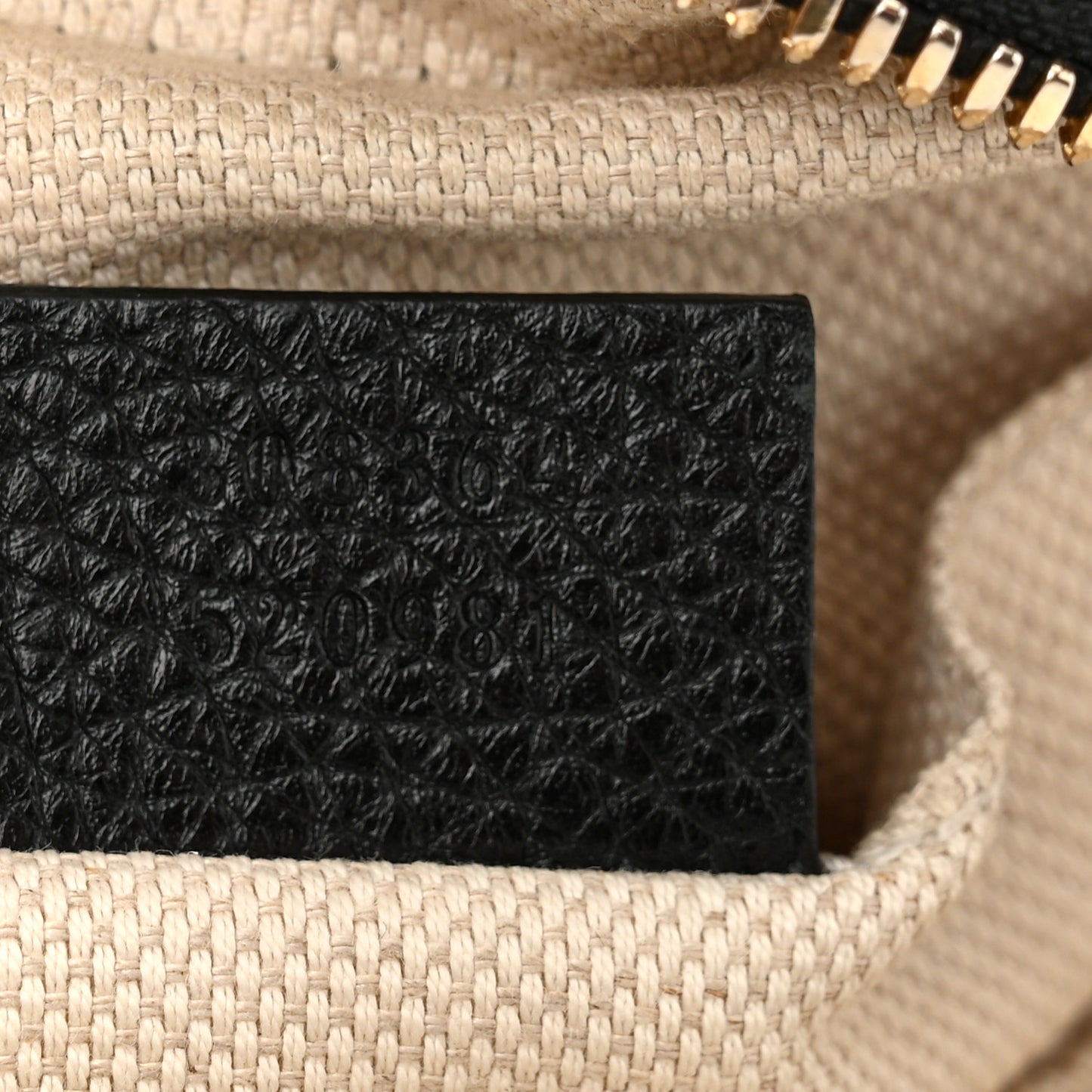 Pebbled Calfskin Small Soho Disco Bag Black