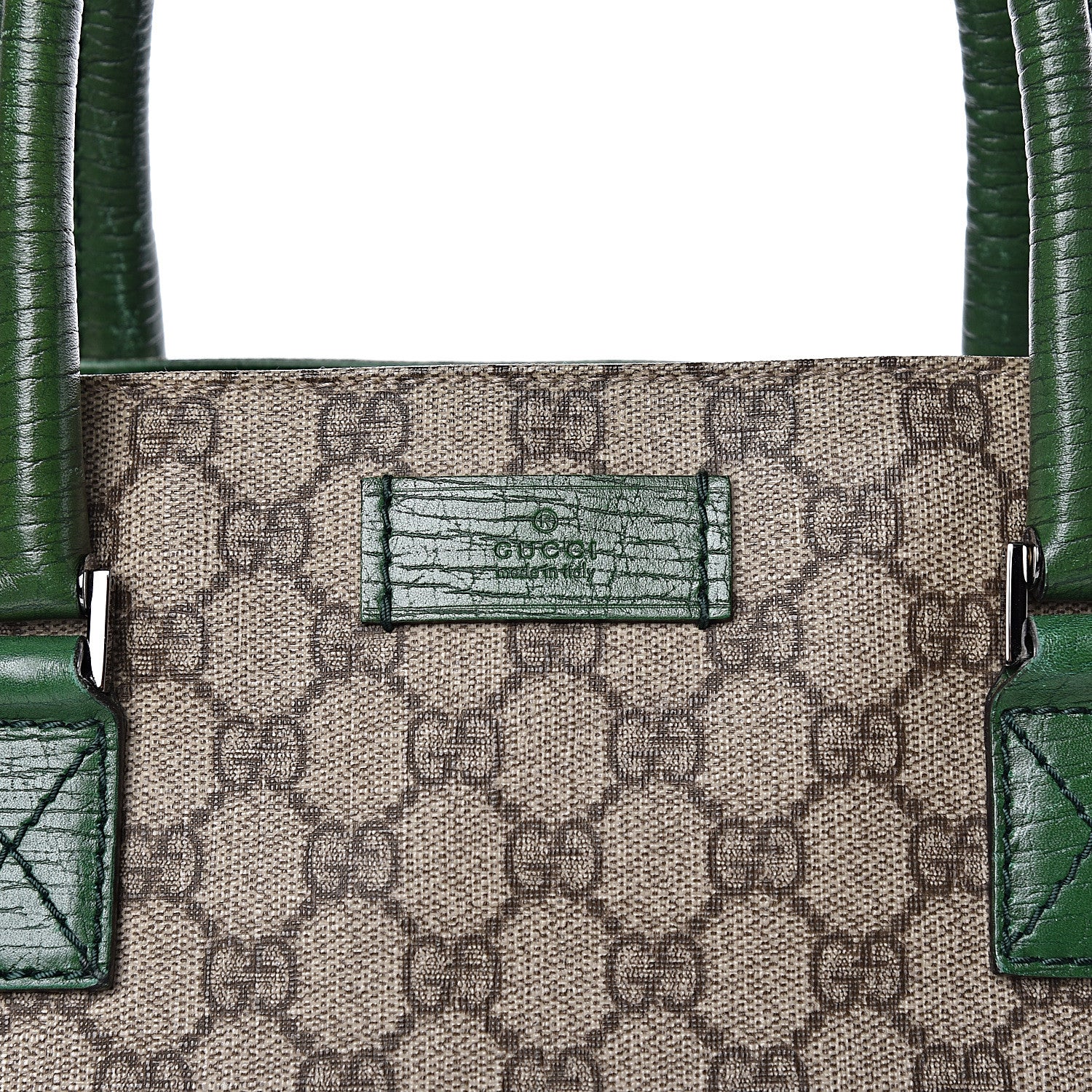 Gucci GG Plus Monogram Small Vertical Tote Green 14 of 14
