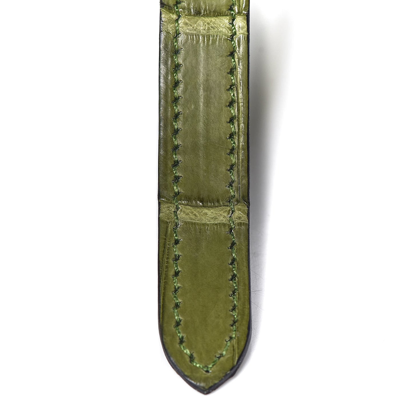 Crocodile Niloticus Ultra Soft Mini Steinkraus Saddle Vert Pelouse