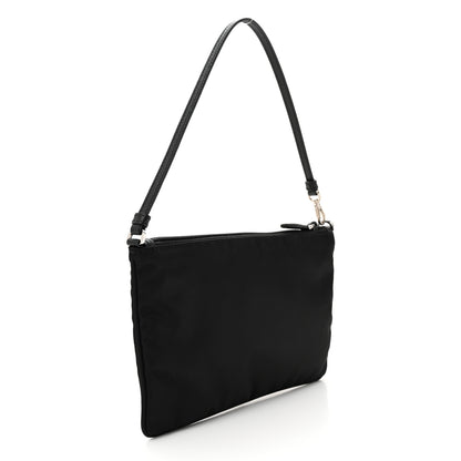 Prada Tessuto Nylon Saffiano Pochette Black 3 of 10