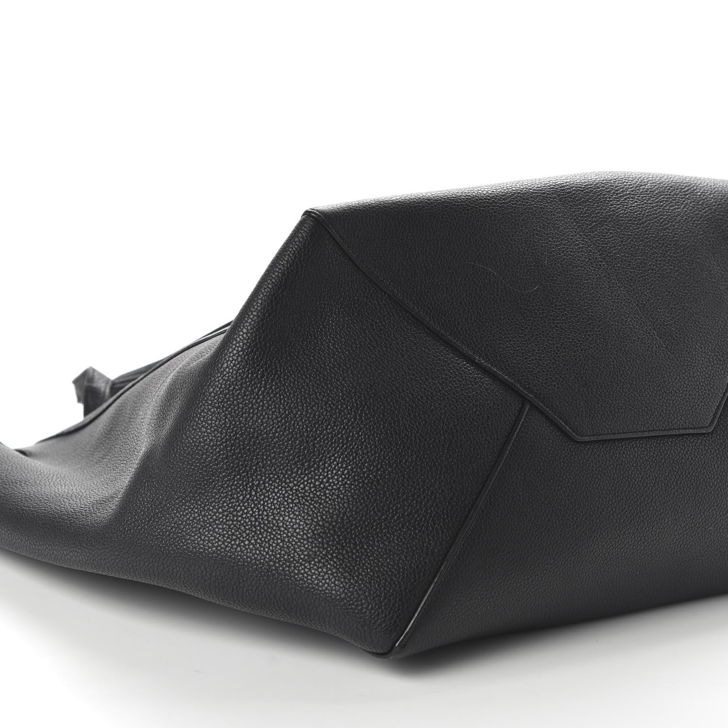 Celine Soft Grained Calfskin Medium Belt Cabas Phantom Black 6 of 10
