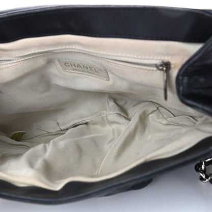Chanel Washed Lambskin Quilted Medium Chain Around Messenger Black 4 of 4