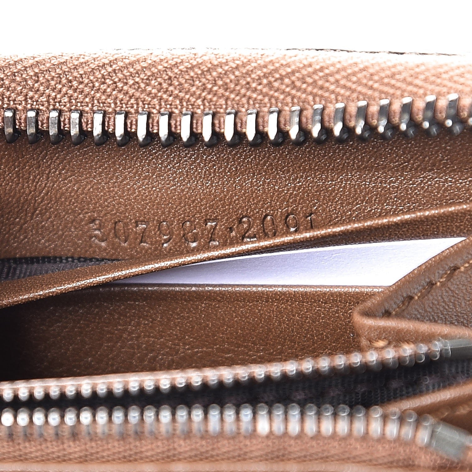 Gucci Python Microguccissima GG Zip Around Wallet Brown 8 of 9