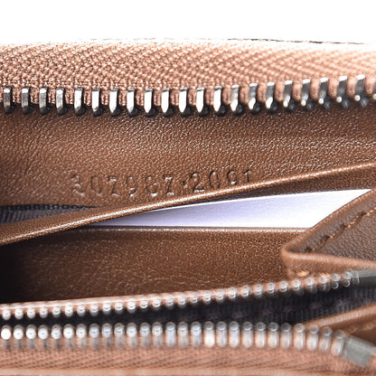 Gucci Python Microguccissima GG Zip Around Wallet Brown 8 of 9