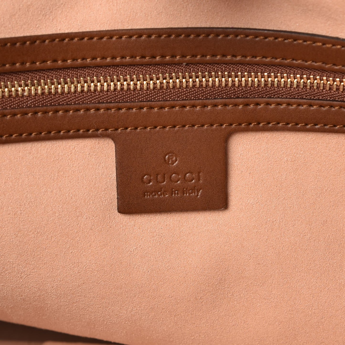Soft GG Supreme Monogram Medium Crossbody Tote Beige Cuir
