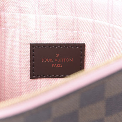 Louis Vuitton Damier Ebene Neverfull MM GM Pochette Rose Ballerine 5 of 8