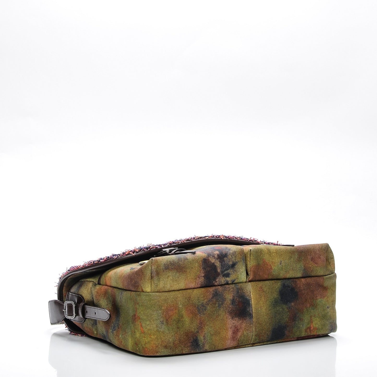 Washed Toile Large Graffiti On The Pavements Messenger Khaki Multicolor