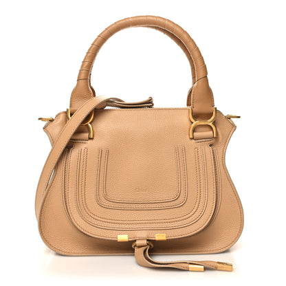 Chloe Calfskin Small Marcie Satchel Milky Brown 1 of 13