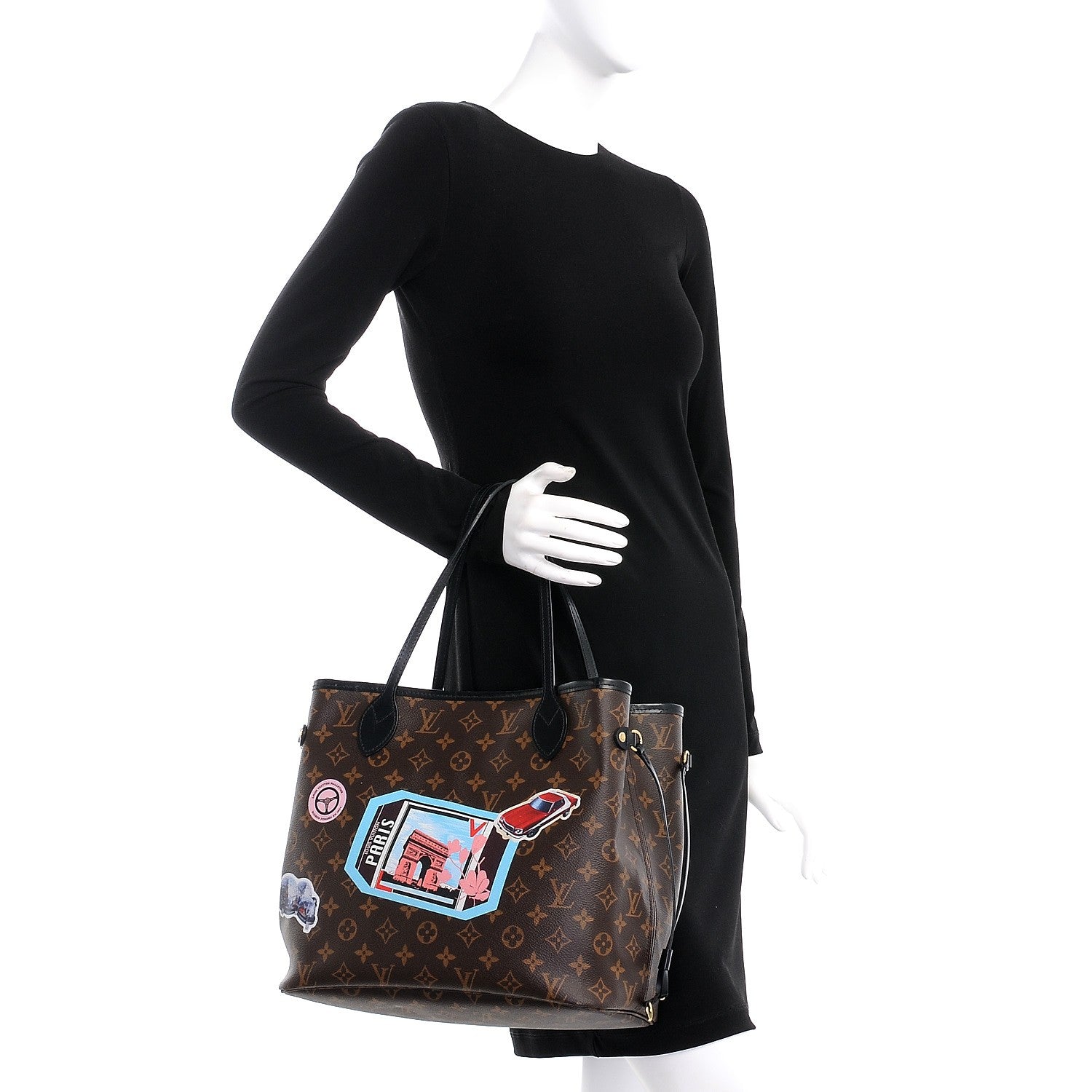 Louis Vuitton Monogram World Tour Neverfull MM 2 of 8