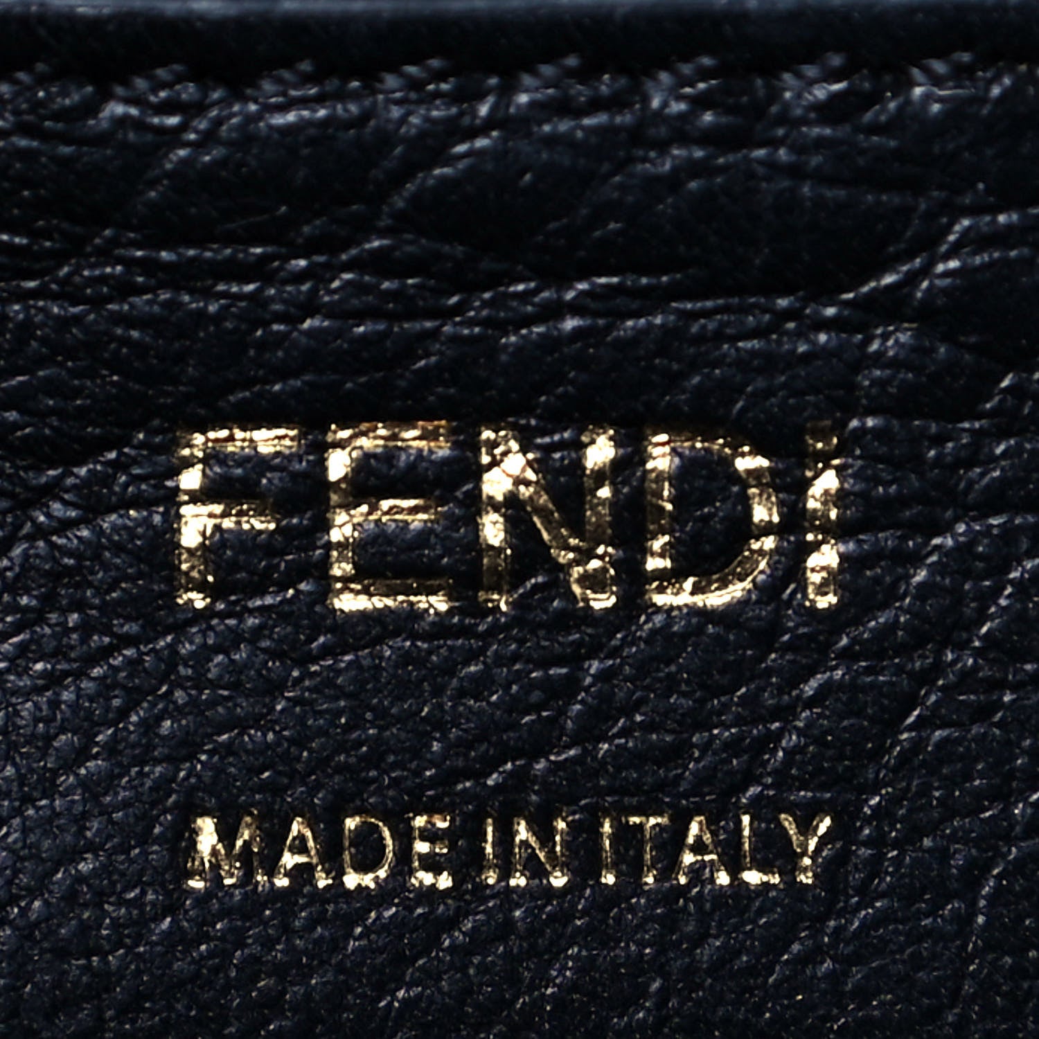 Fendi Vitello Bi-Color FF 1974 Embossed Mini Backpack Maya Black 5 of 12