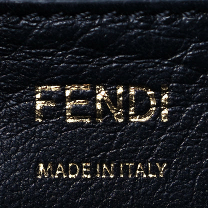 Fendi Vitello Bi-Color FF 1974 Embossed Mini Backpack Maya Black 5 of 12