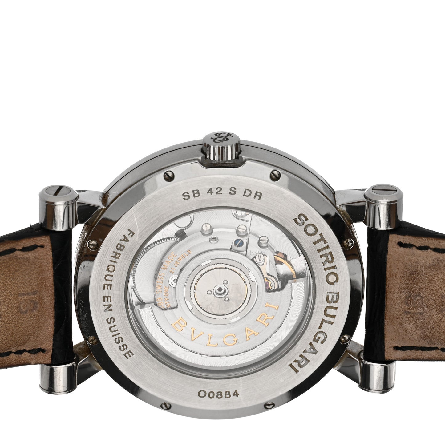 Stainless Steel Alligator 42mm Sotirio Retrograde Date Automatic Watch