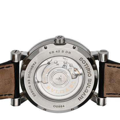 Bulgari Stainless Steel Alligator 42mm Sotirio Retrograde Date Automatic Watch 4 of 6