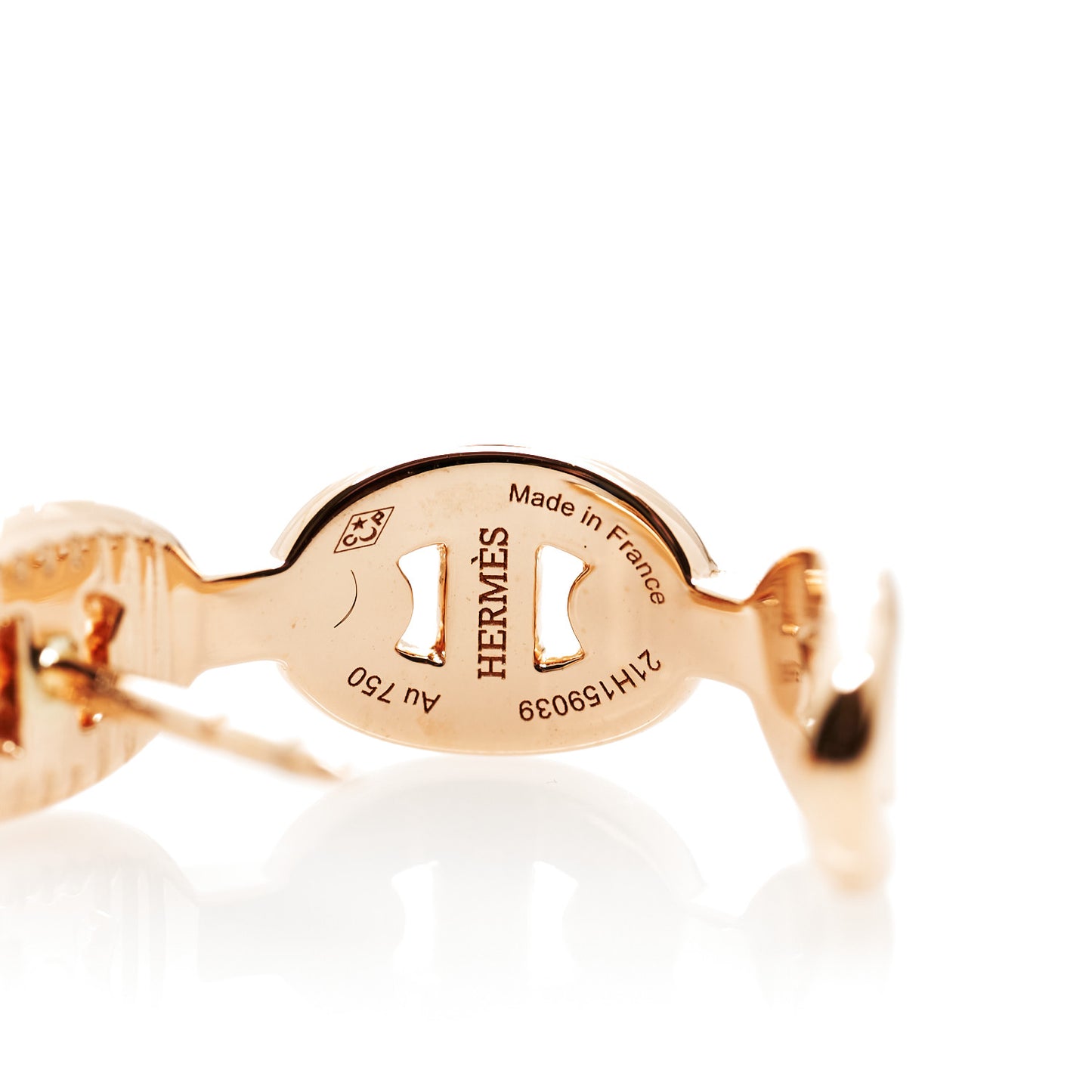 18K Rose Gold Chaine d'Ancre Enchainee Earrings
