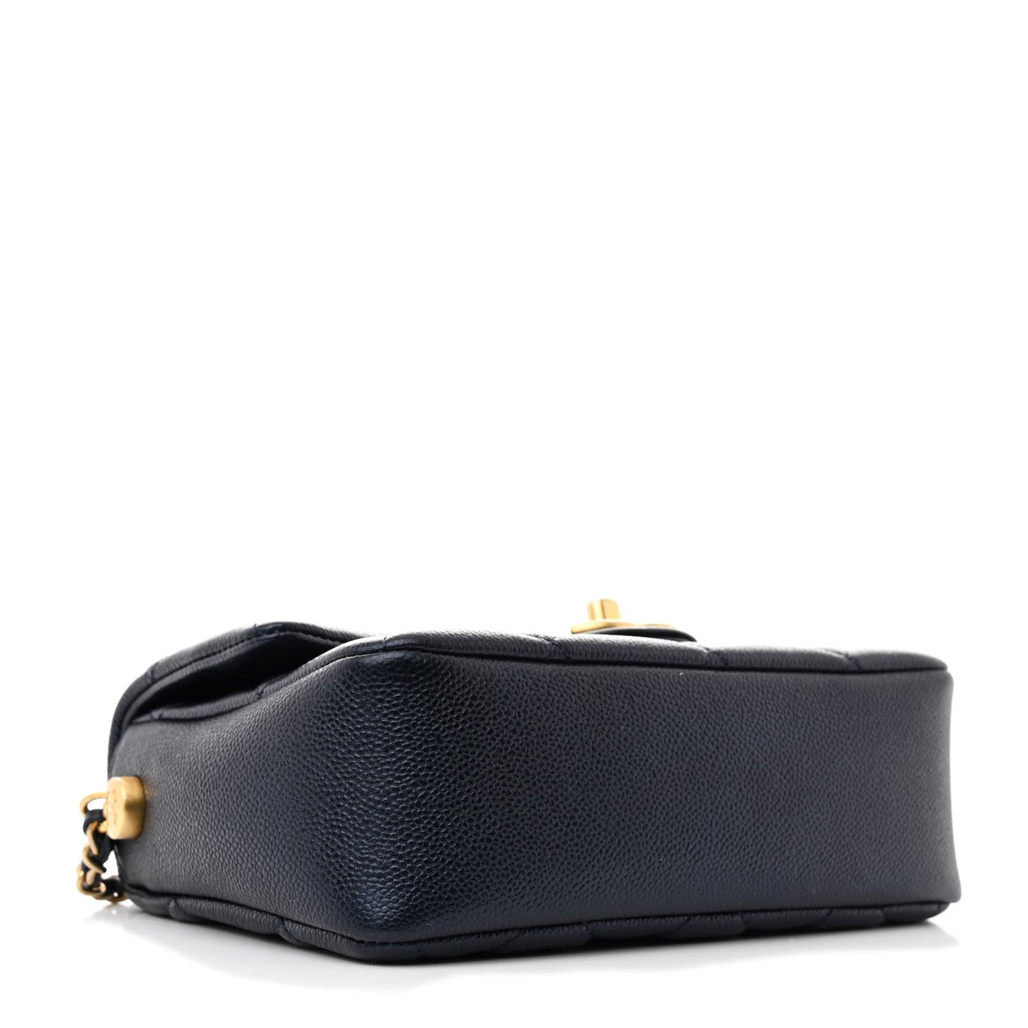 Iridescent Caviar Quilted Mini My Perfect Flap Black