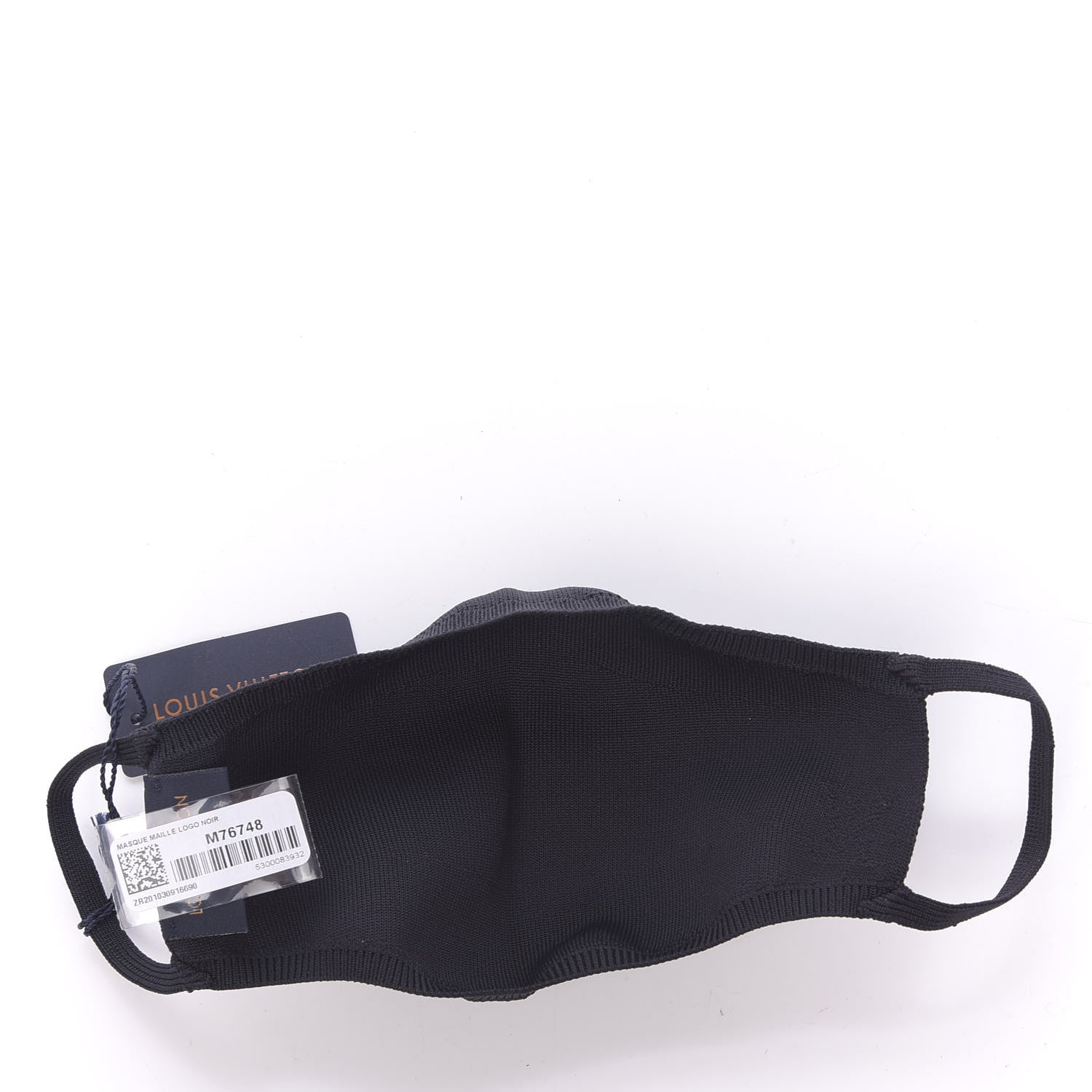 Louis Vuitton LV Initials Knit Face Mask Black 3 of 5
