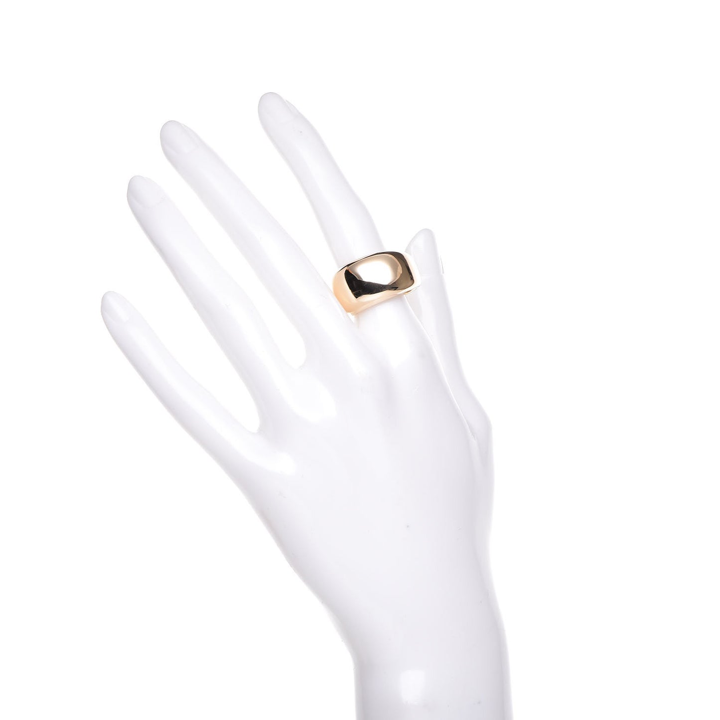 18K Yellow Gold Nouvelle Vague Dome Ring 58 8.25