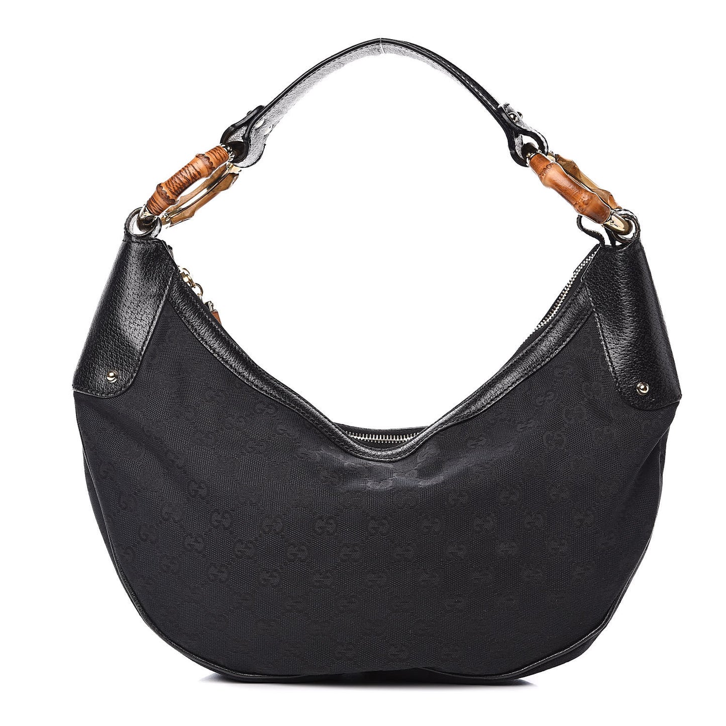 Monogram Bamboo Ring Hobo Black