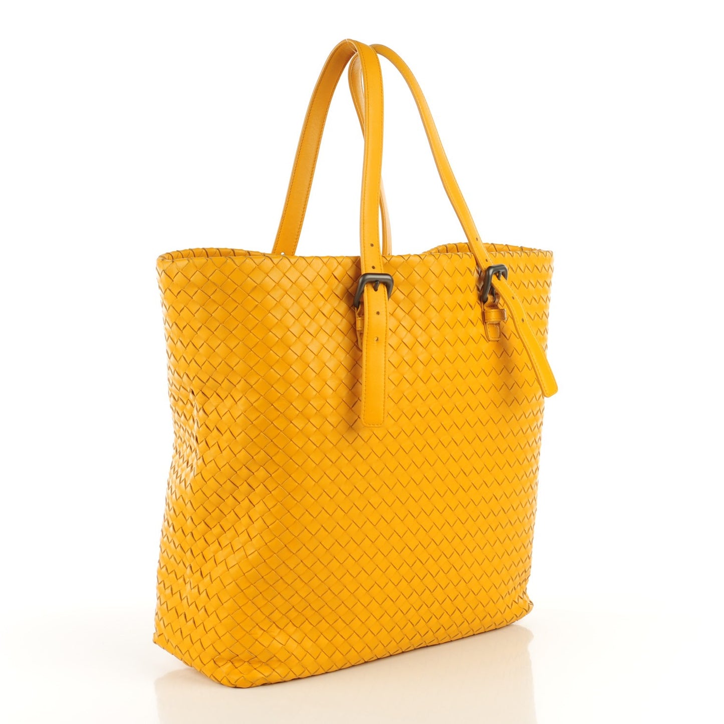 Nappa Intrecciato Large Seamless Tote Sapphire
