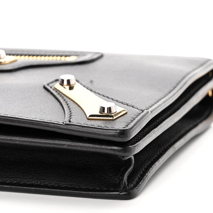 Balenciaga Veau Amp Plate Gold Chain Wallet Black 11 of 14