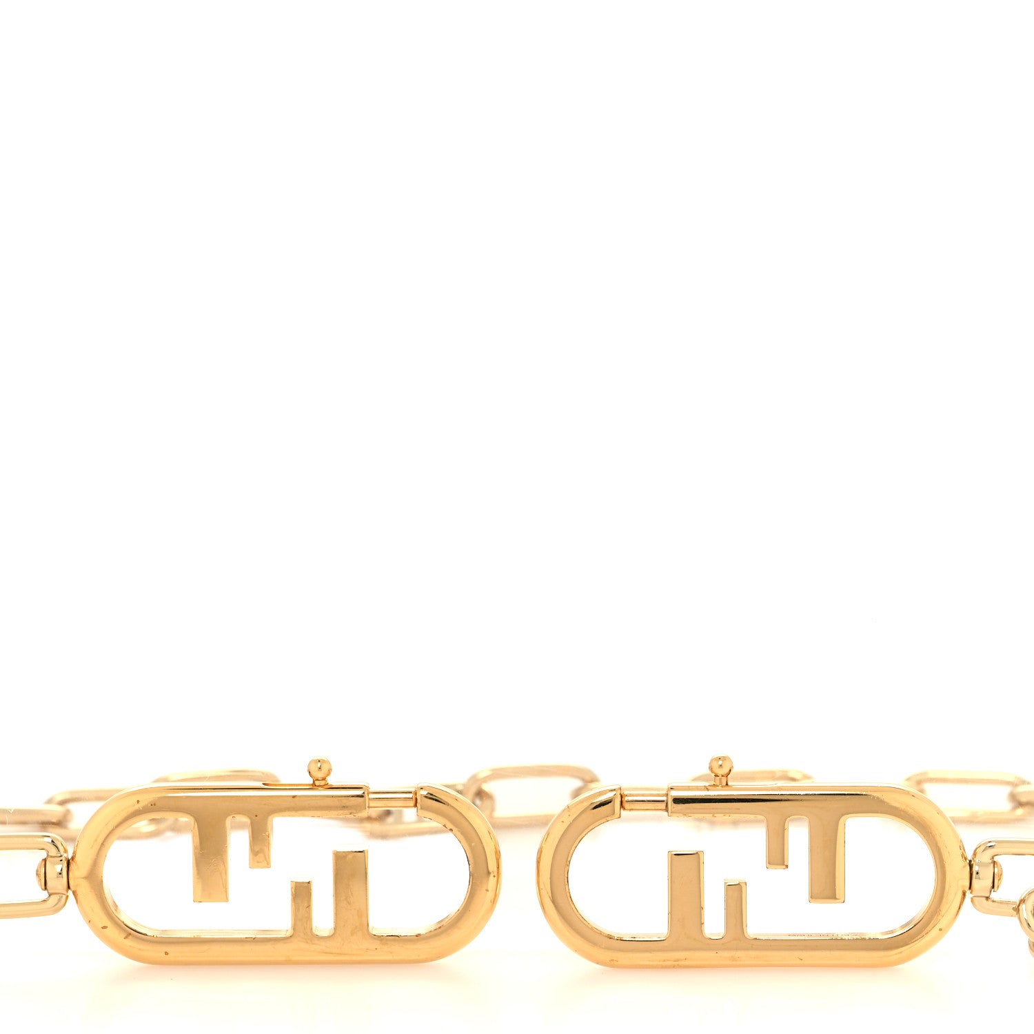 Fendi Metal O'Lock Strap You Gold 3 of 4