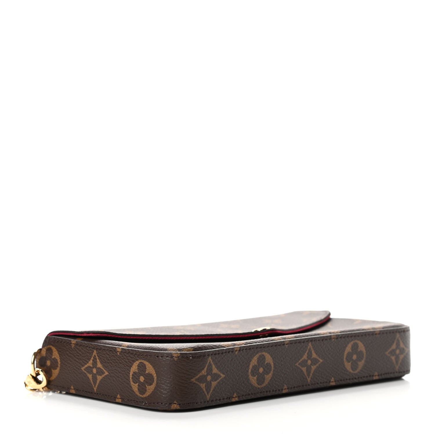 Louis Vuitton Monogram Pochette Felicie Chain Wallet Fuchsia 4 of 5