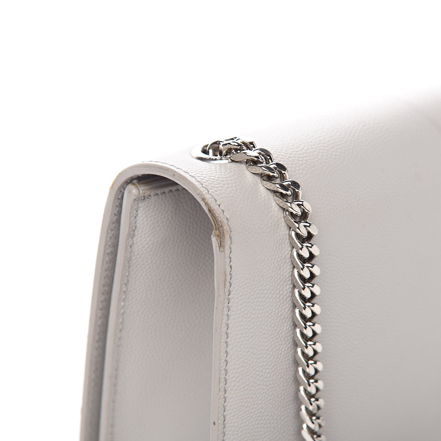 Saint Laurent Grain De Poudre Medium Classic Monogram Kate Satchel Souris 11 of 14