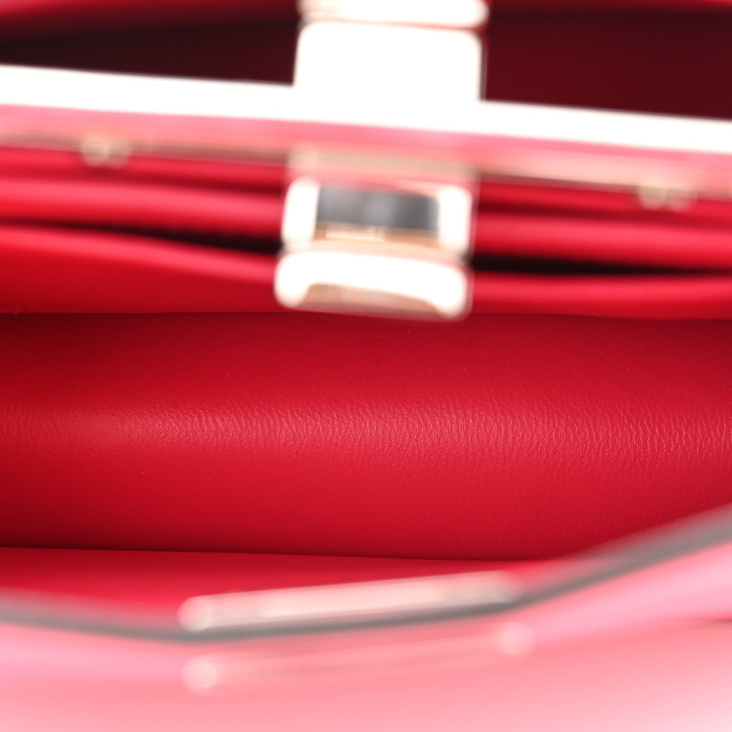 Fendi Shiny Nappa Petite Peekaboo I SEE U Satchel Lampone 6 of 12
