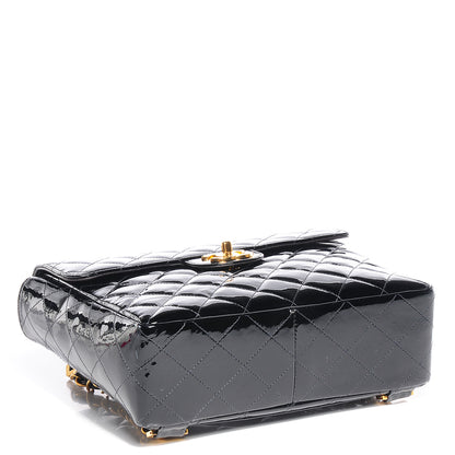 Chanel Patent Quilted Backpack Black 4 of 11