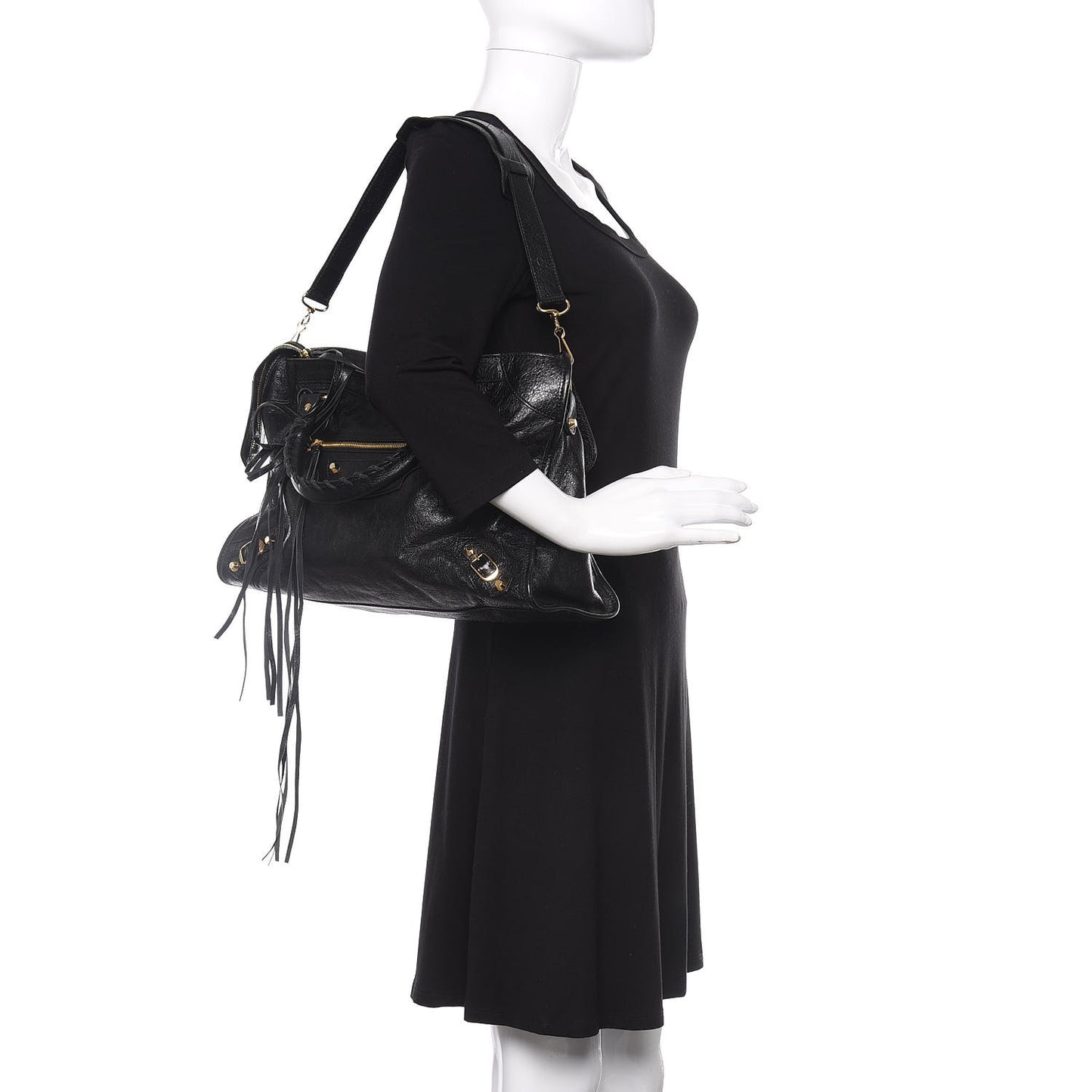 Agneau Classic Gold Hardware City Black